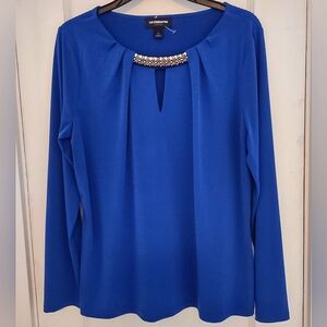 Liz Claiborne Royal Blue Blouse